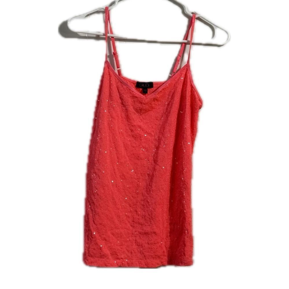 GLO Jeans Red Sequin Camisole Top